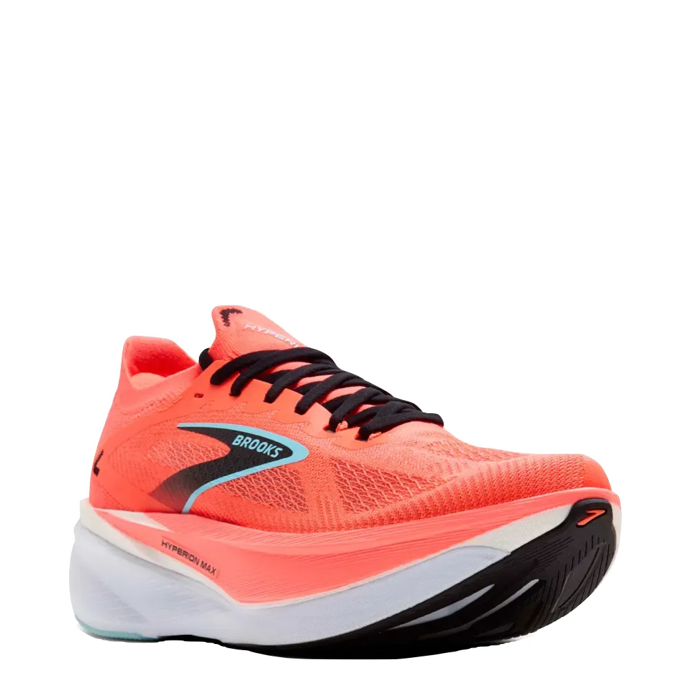 quick - drying shoes Comfortable Energy Return Brooks Men's Hyperion Max 3 Sneaker in Fiery Coral/Black