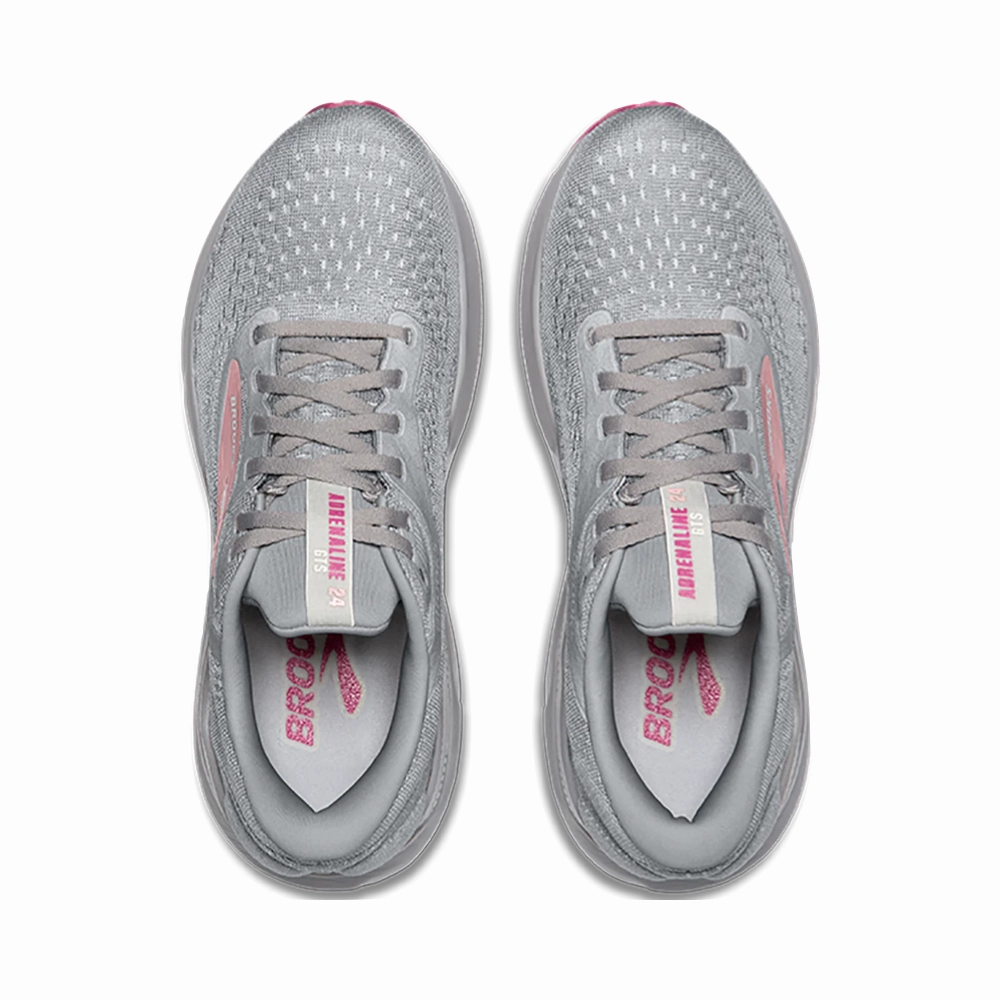 Brooks Women's Adrenaline GTS 24 Sneaker in Alloy/White/Zephyr Office Look