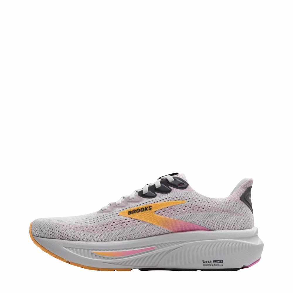 Fashionable Walk Brooks Women's Ghost 17 Sneaker in Oyster/Apricot/Pink