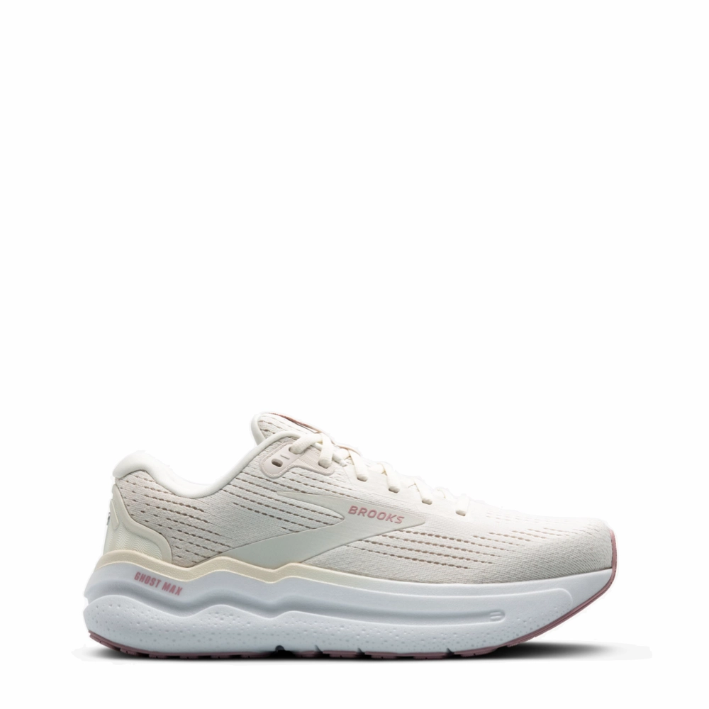 Brooks Women's Ghost Max 2 Sneaker in Coconut Milk/Gray/Zephyr Summer Wear Sturdy sole