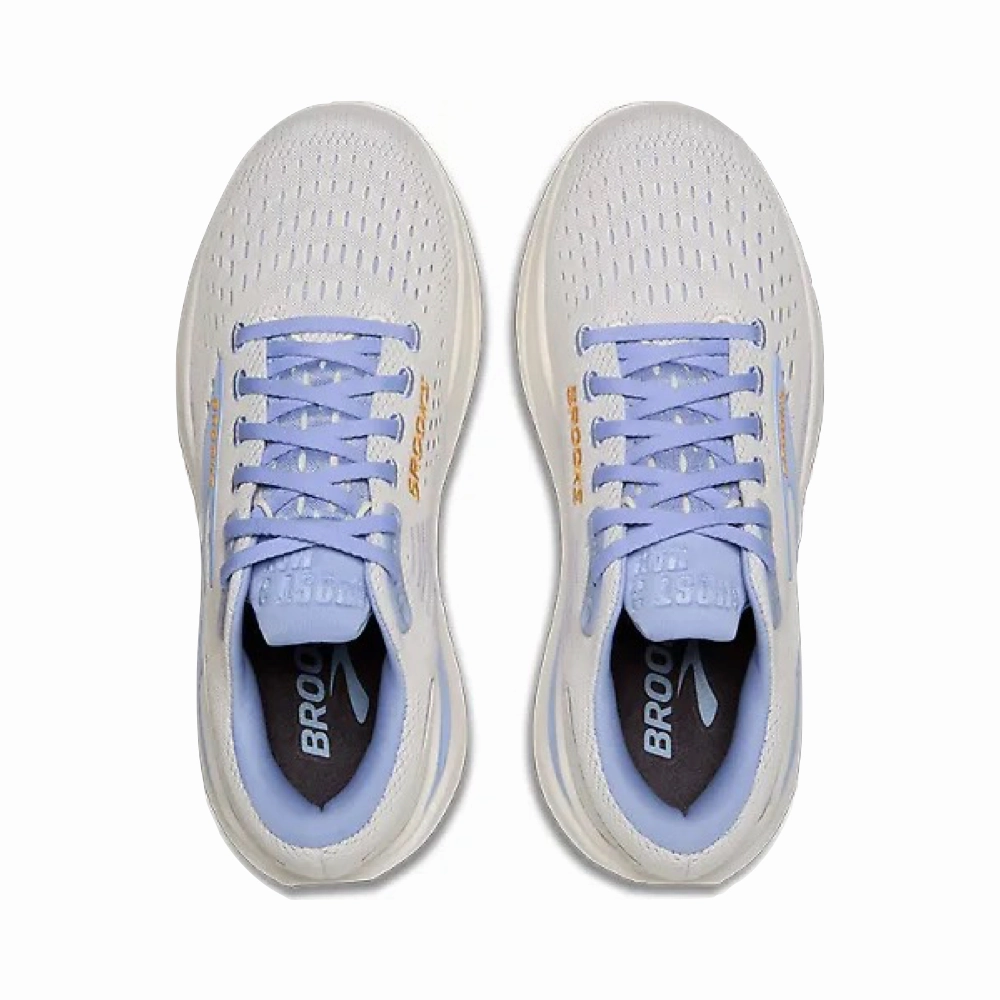 Brooks Women's Ghost Max 3 Sneaker in Coconut/Blue Heron/Orange Durable   construction