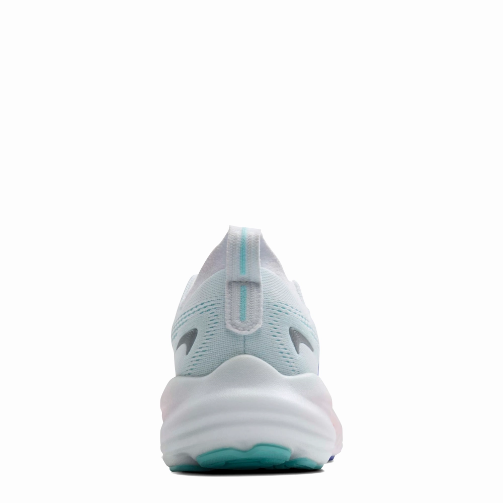 Lunch Jog Urban Friendly Brooks Women's Glycerin 22 Sneaker in White/Limpet Shell/Amparo Blue