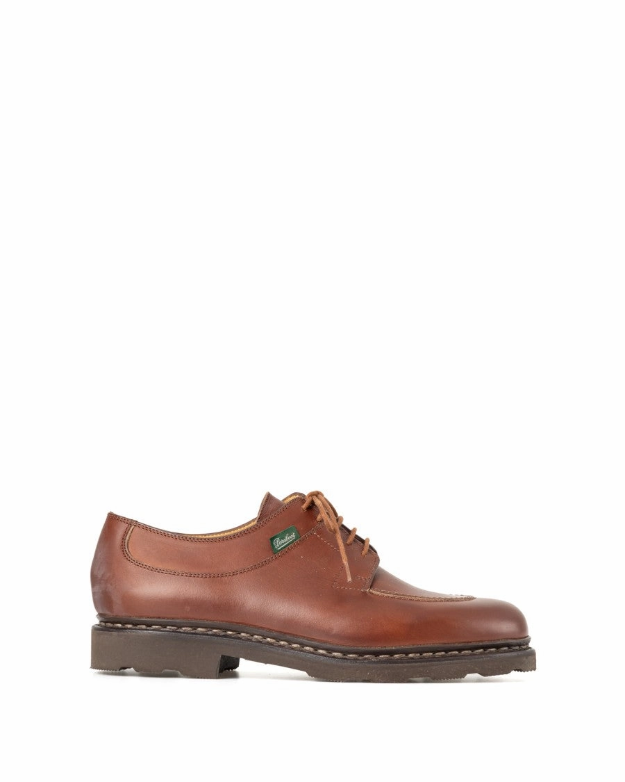 Supportive Footbed Brown Derby Sneakers With Norwegian Welt Construction