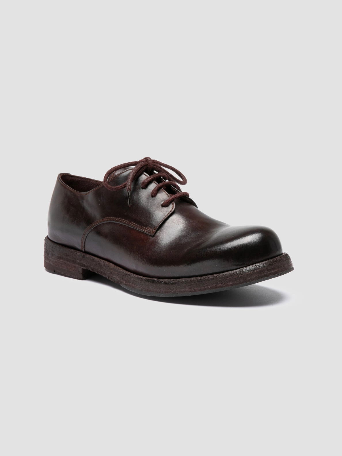 BULLA DD 311 - Burgundy Leather Derby Shoes Timeless Style Arch Lift