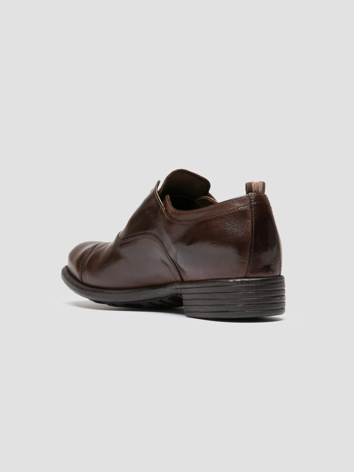 CALIXTE 003 - Dark Brown Leather Oxford Shoes Stylish Design Work Ready