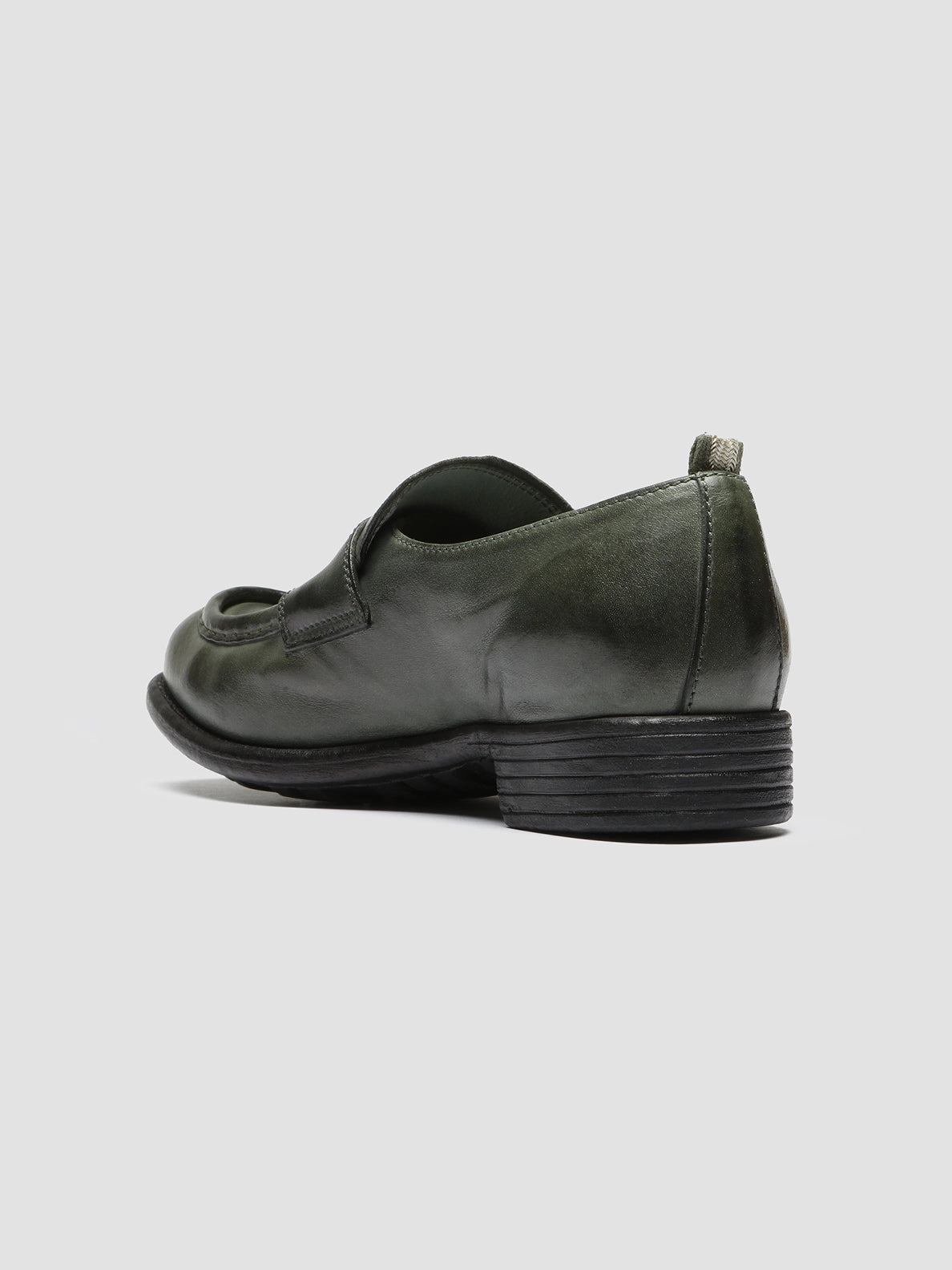 Neutral Tone Icon Edge CALIXTE 020 - Green Leather loafers