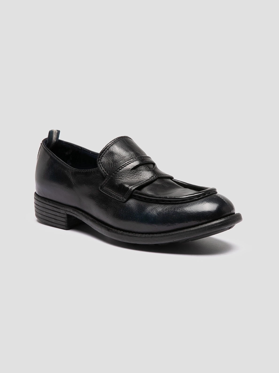 Line Pace CALIXTE 020 - Navy Leather Loafers