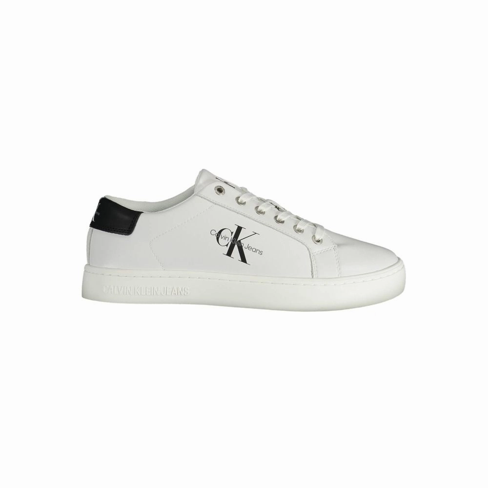 Calvin Klein Recycled Polyester Men Men's Sneaker running in a boardwalk area shoes running in neutral colors