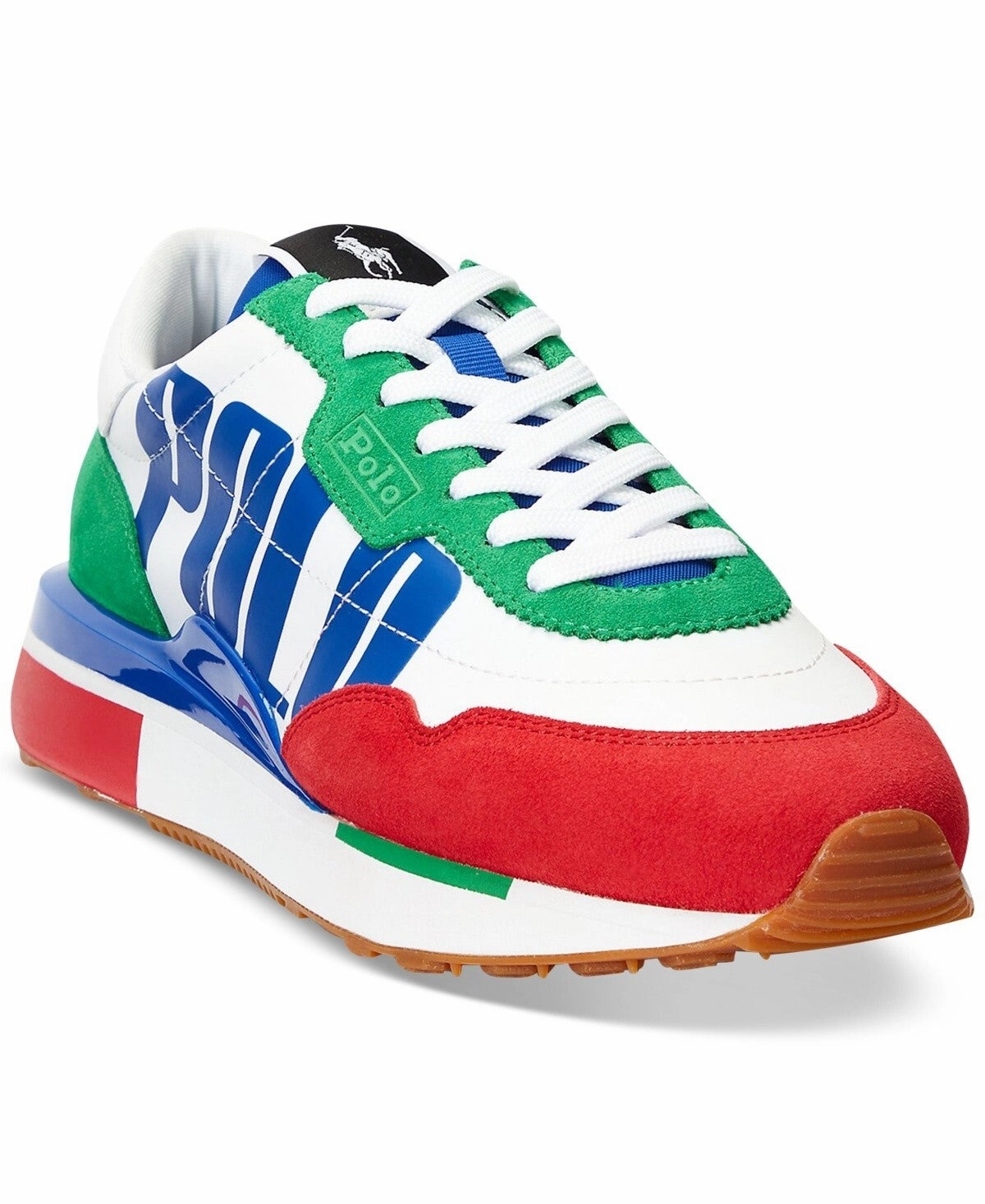 Polo Ralph Lauren Train 89 Logo Men's Multi Colorblock Trainer Shoes ZPO3968 Nike Cortez cold - resistant shoes