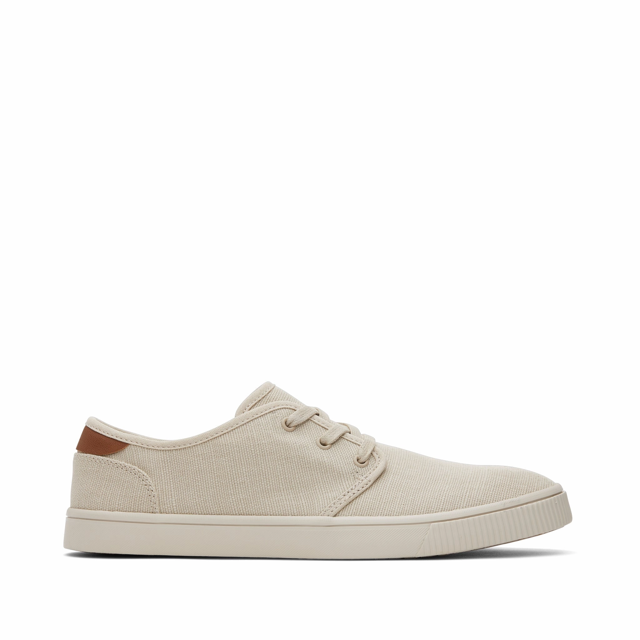 Carlo Cream Heritage Canvas Lace-Up Sneaker foam sole shoes