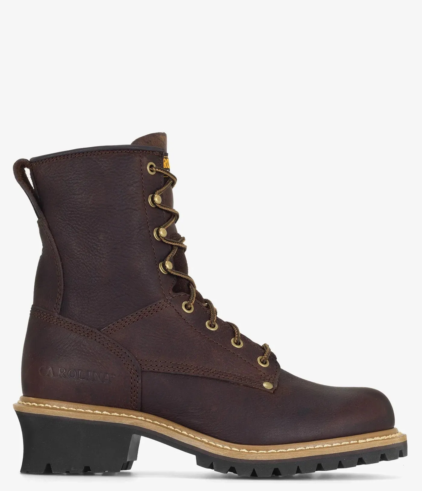 Carolina Elm 8" Leather Logger Boot - Men Reinforced Form Morning Walk