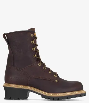 Carolina Elm 8" Leather Logger Boot - Men Slip Resistant City Walking High Traction Urban Commute