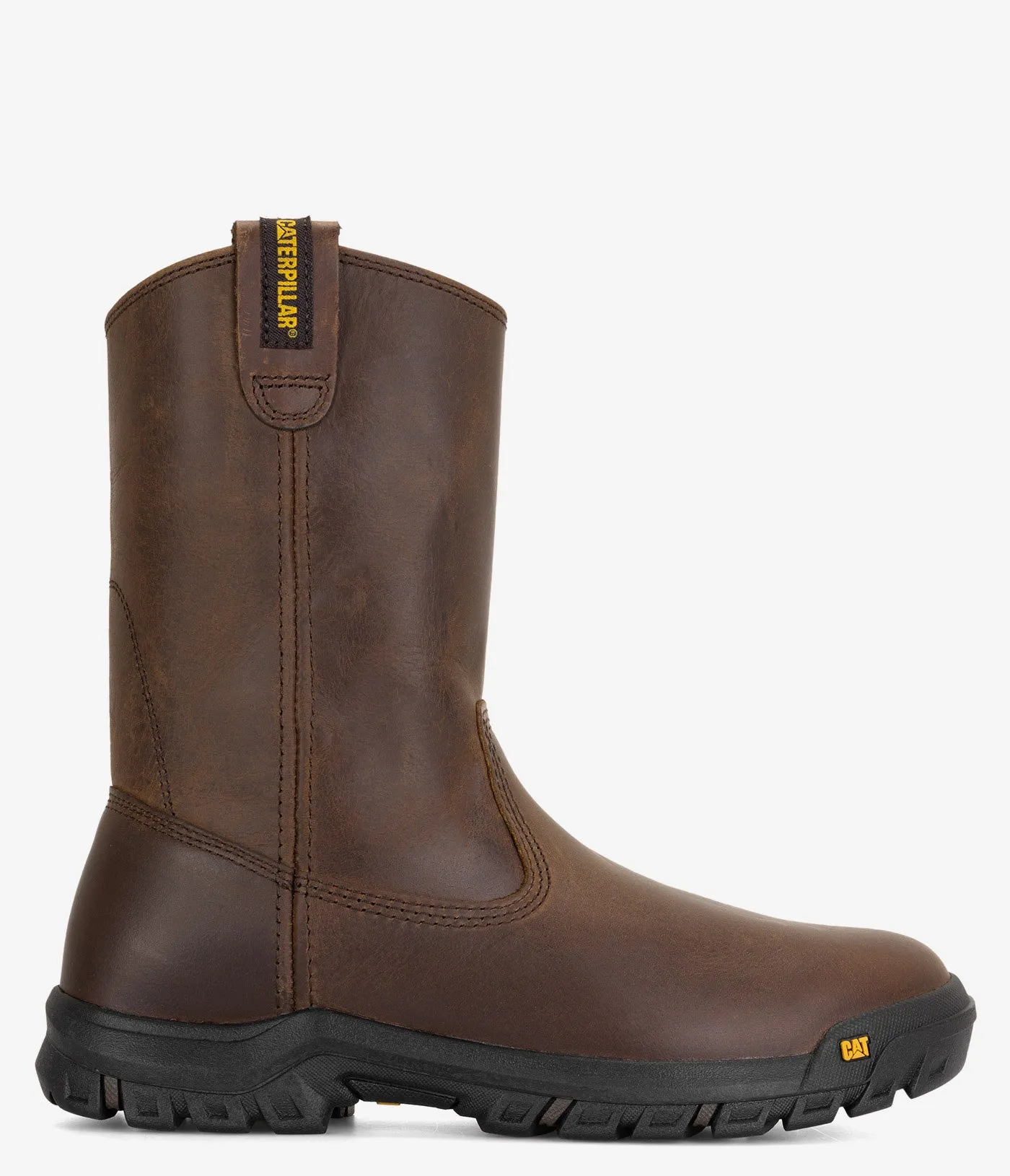 Comfortable to walk CAT Footwear Drawbar Pull-On Work Boot - Men