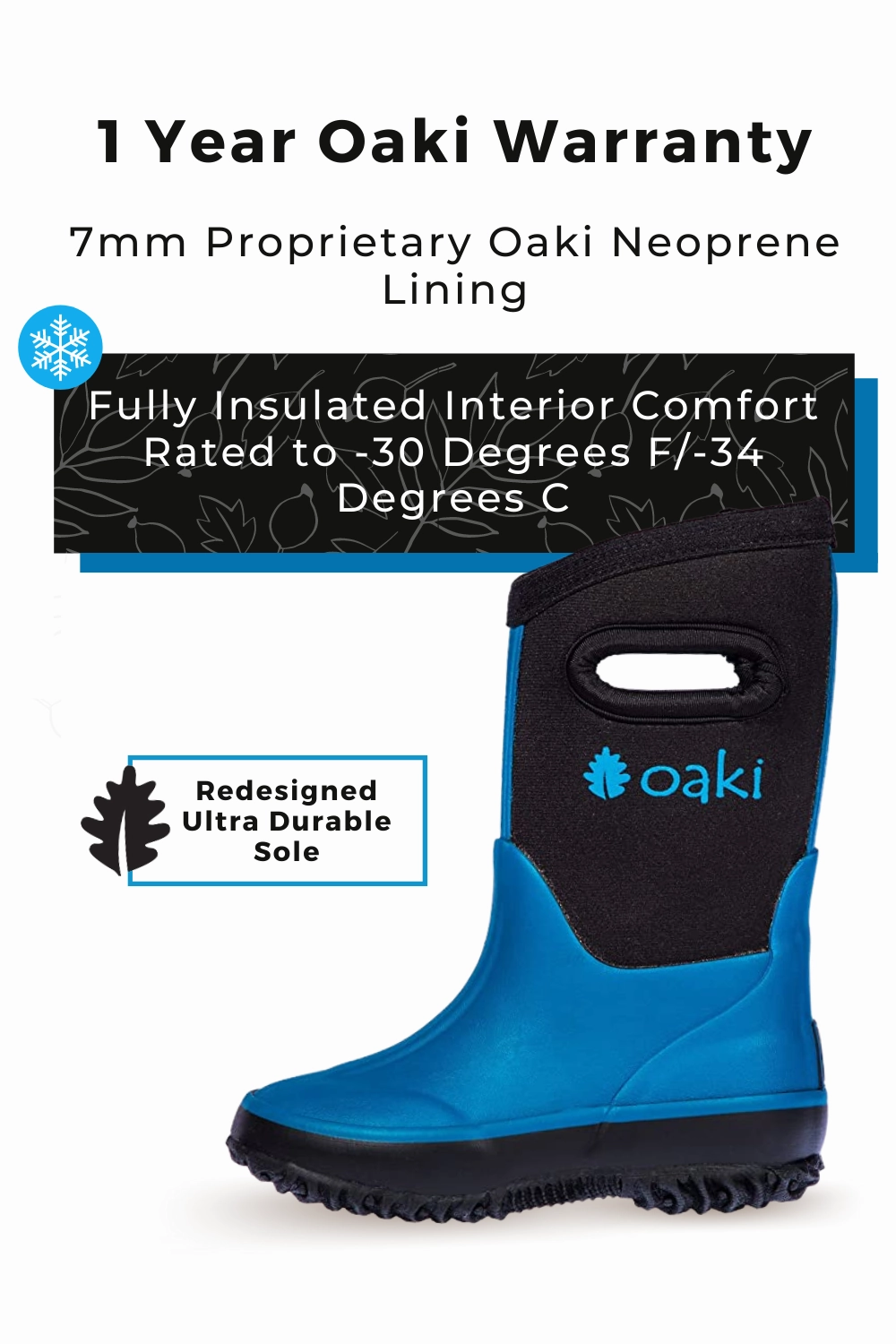 Classic Boot Quick Fit Wear Celestial Blue Neoprene Rain/Snow Boots