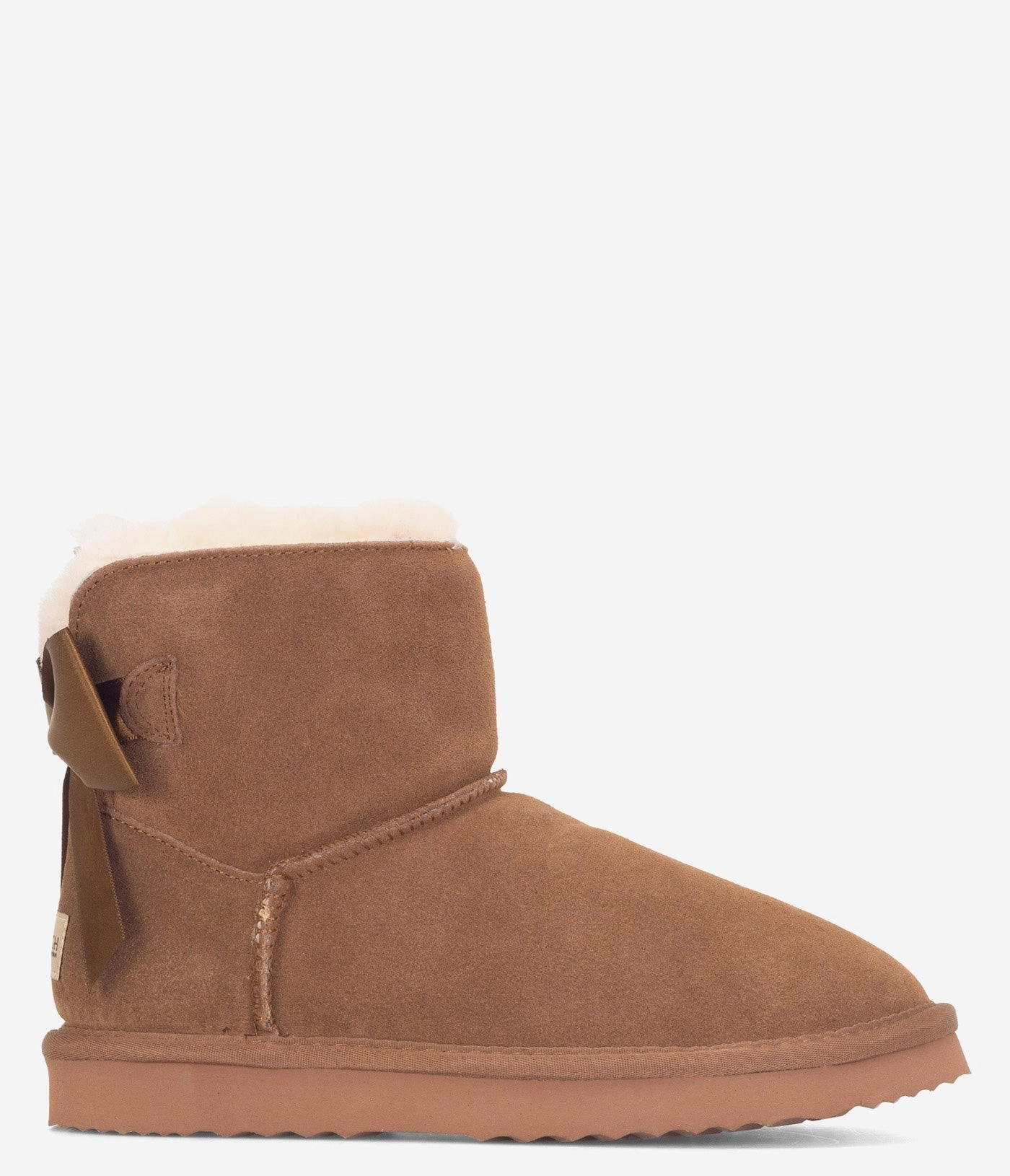 Burleigh Mini Ribbon Sheepskin Boot - Women Lift Walk Gym Sole