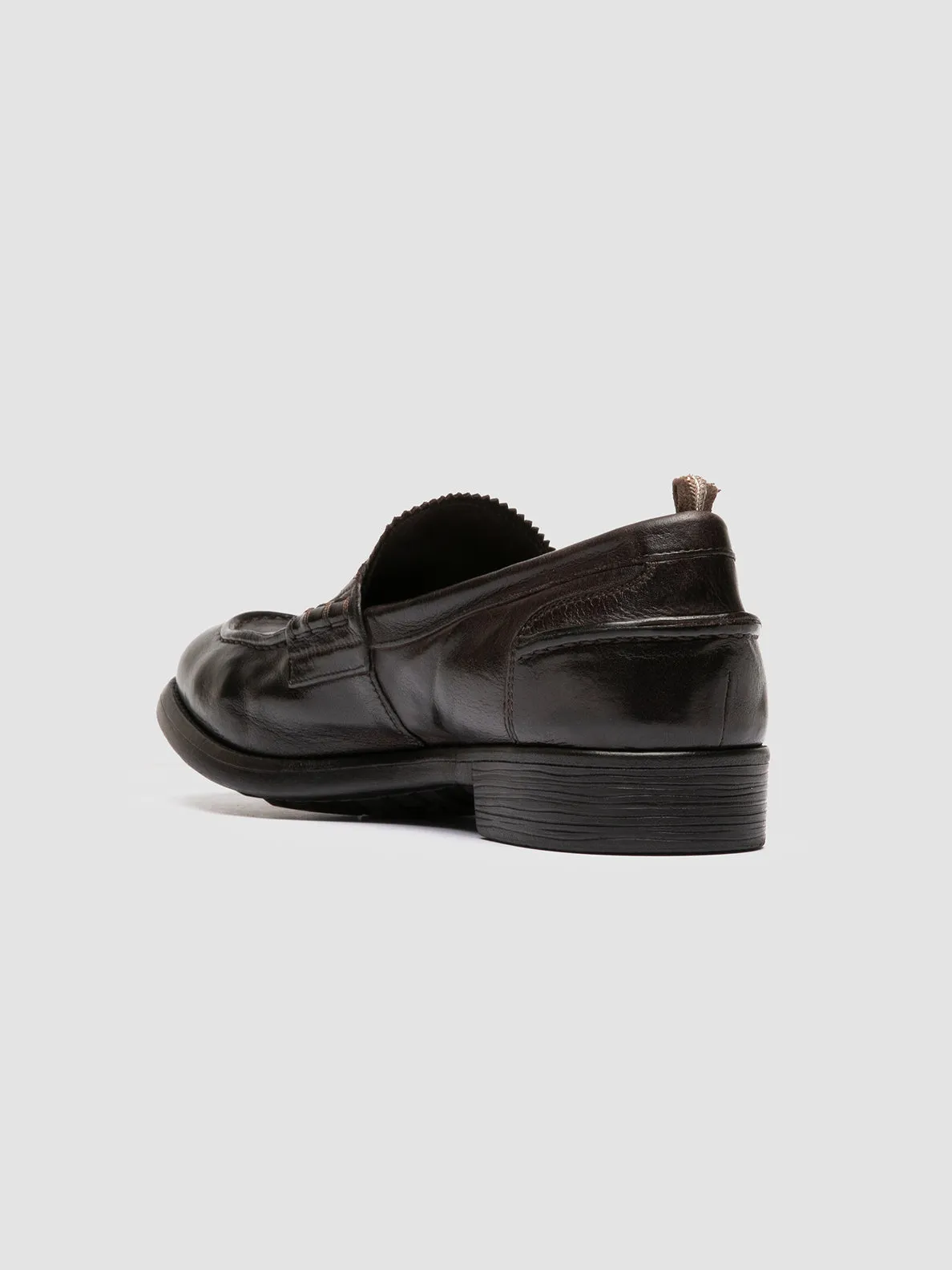 CHRONICLE 056 - Dark Brown Leather Penny Loafers Smart Outfit