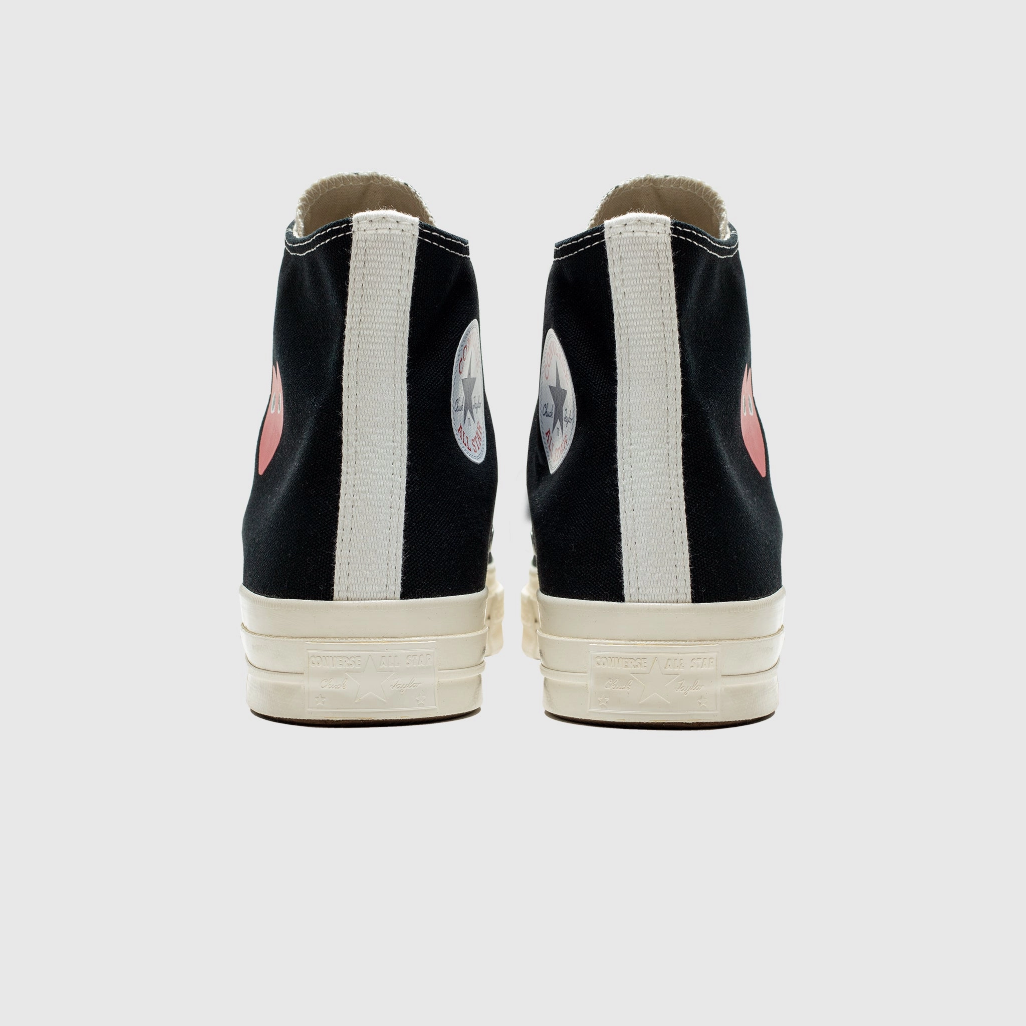 Dual Layer CHUCK TAYLOR ALL-STAR '70 HI "BLACK SINGLE HEART"