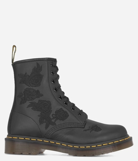 Dr. Martens 1460 Vonda Mono Embroidered Boot - Women Style Rise Quiet Step