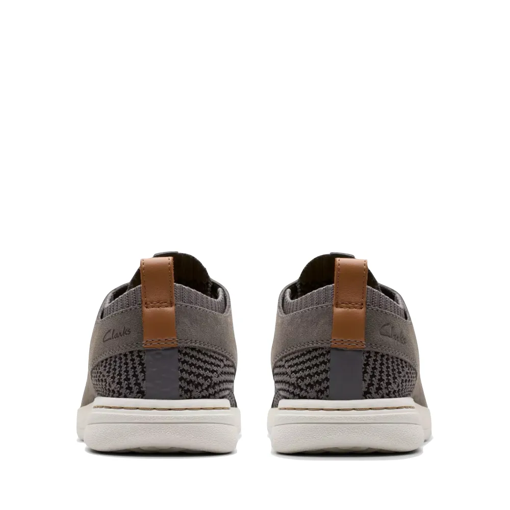 running in a softball field area shoes Clarks Men's Easeway Sport Sneaker in Grey Combination