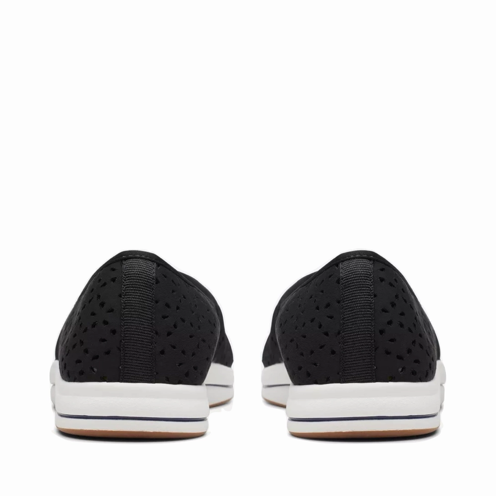 Clarks Women's Breeze Emily Perfed Slip On in Black Trend Spot