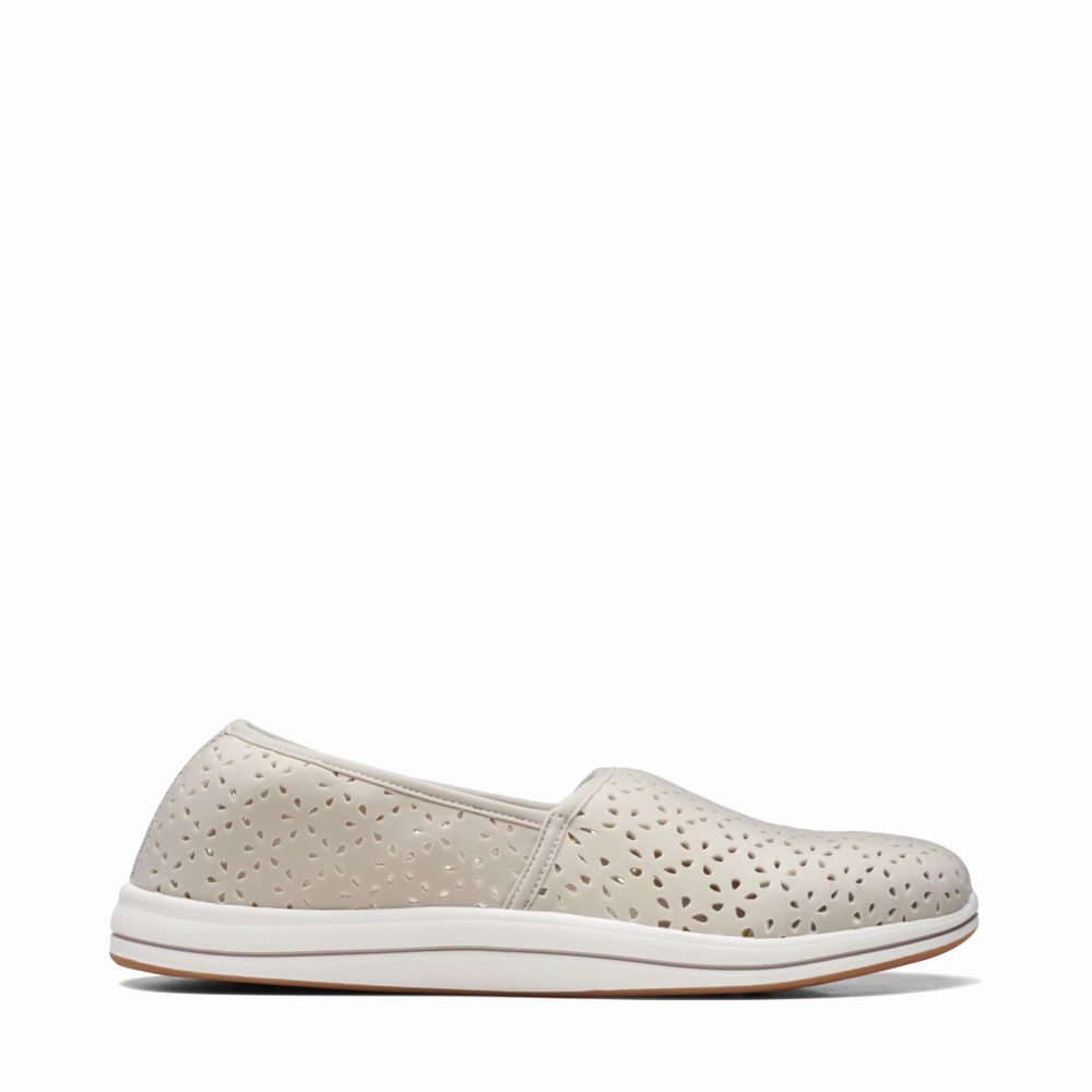 Durable Build Clarks Women's Breeze Emily Perfed Slip On in Taupe