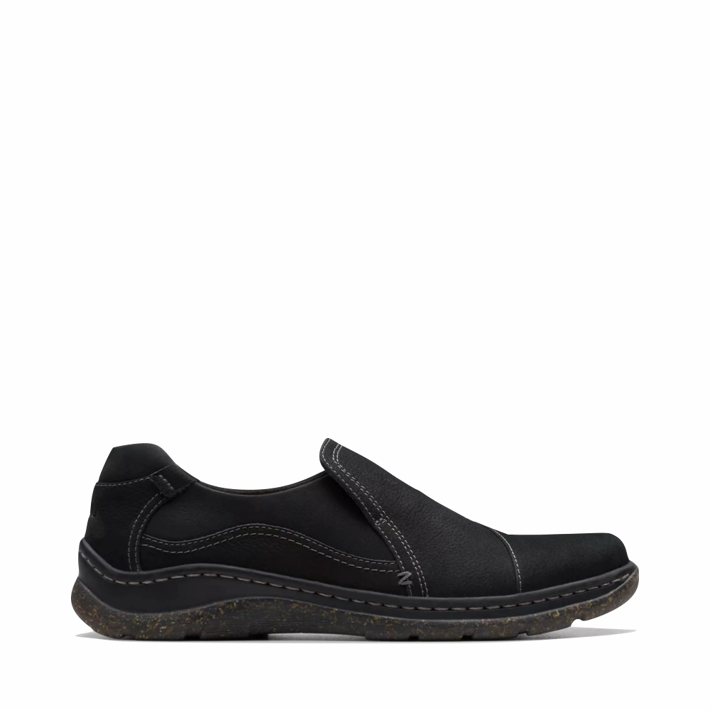 Comfort Motion Clarks Women's Orlene Slip On in Black