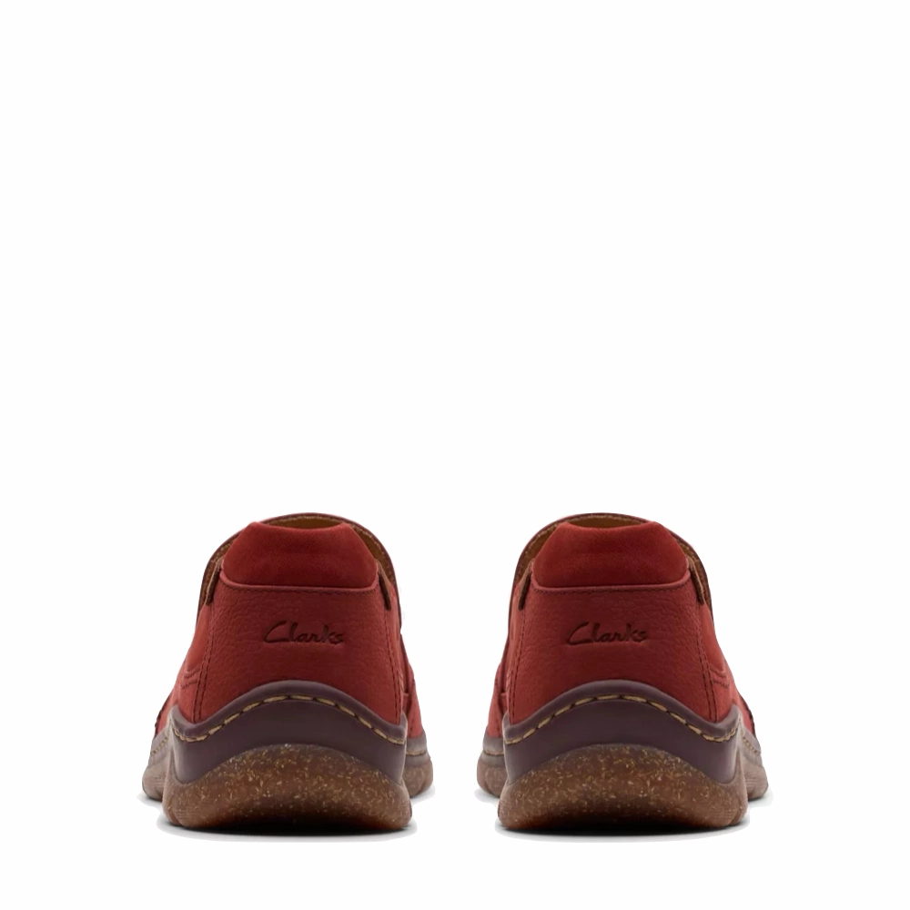 Clarks Women's Orlene Slip On in Chestnut Nubuck Bridge Path
