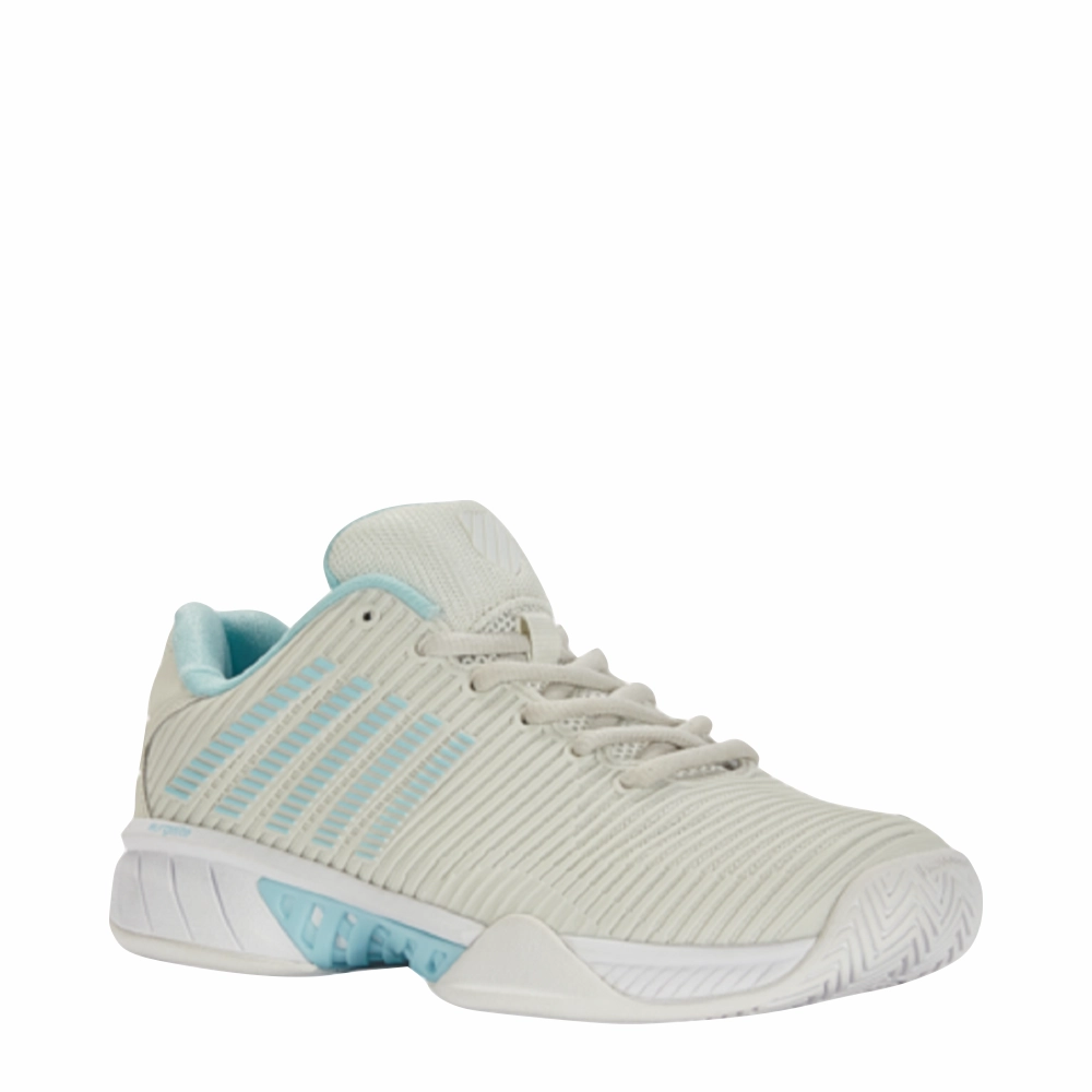 K-Swiss Women's Hypercourt Express 2 Sneaker in Vaporous Gray Fit Anywhere Range Step