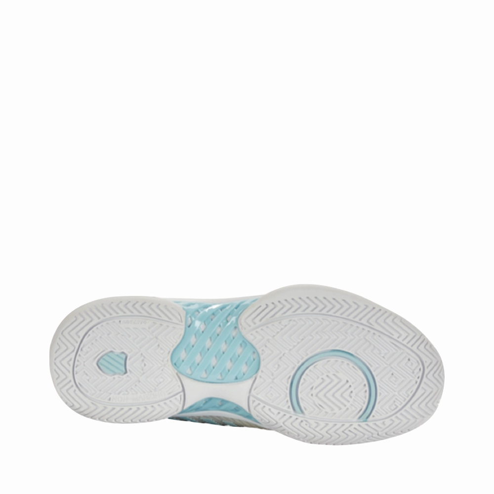 Sock Like K-Swiss Women's Hypercourt Express 2 Sneaker in Vaporous Gray