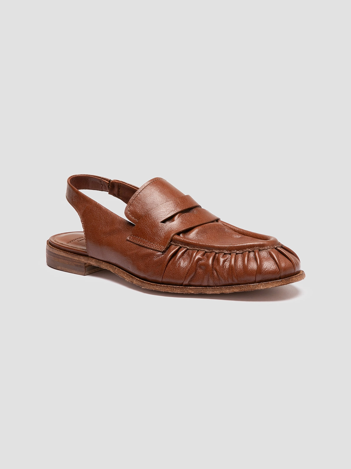 elegant tone Client Ready SOLITUDE 102 - Brown Leather Slingback