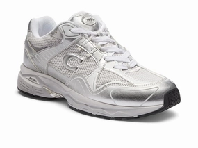 monogrammed running gear treadmill - running Coach C301 Sneakers Men's Optic White Leather Low Top Running Shoes ZPO3989