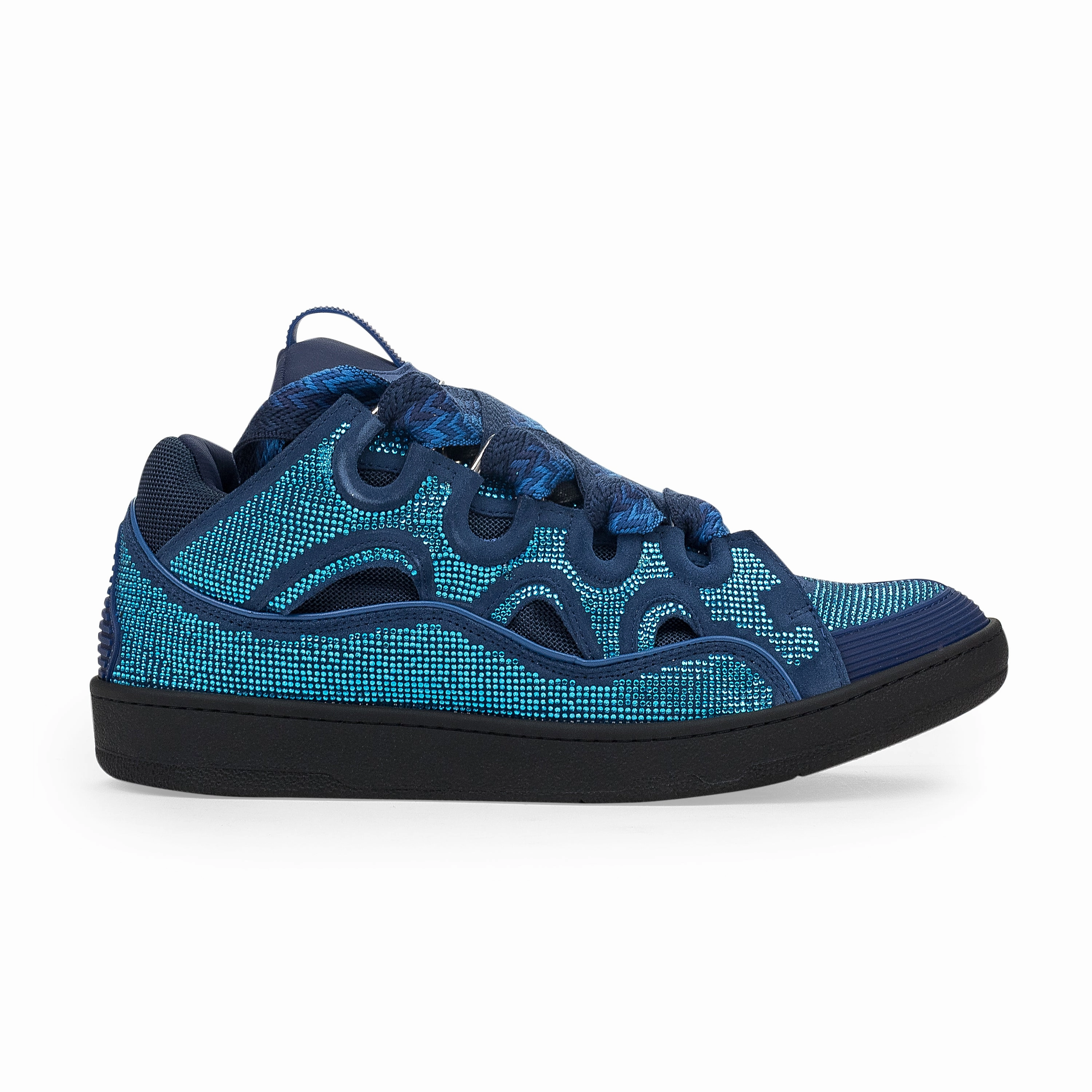 fast - paced running shoes Mid Top COBALT CURB SNEAKERS