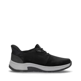 Fashion-Forward Look Rieker Men's Bruce 50 Elastic Lace Shoe in Black