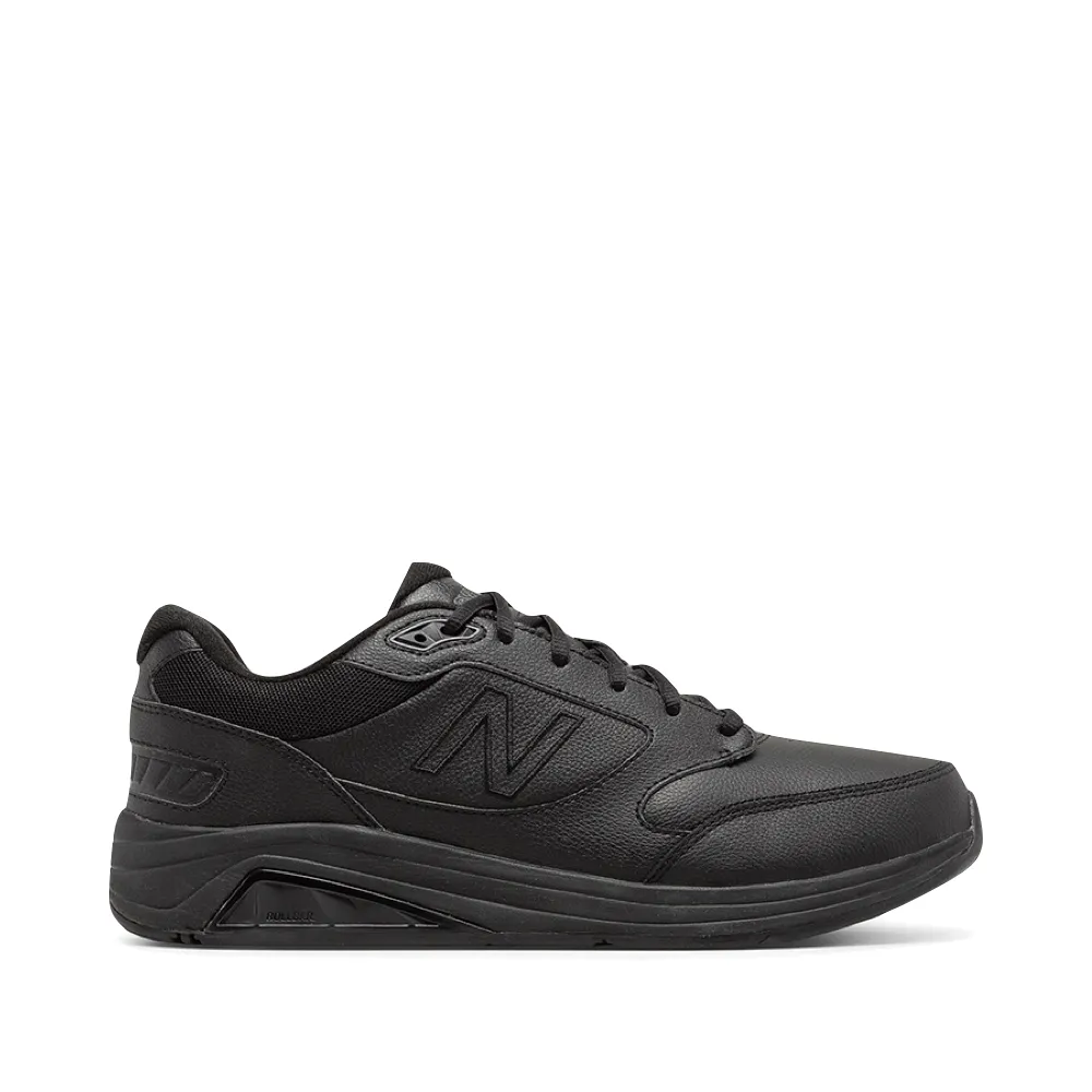 running in a community park shoes race running shoe occasion New Balance Men's 928v3 Leather Sneaker in Black