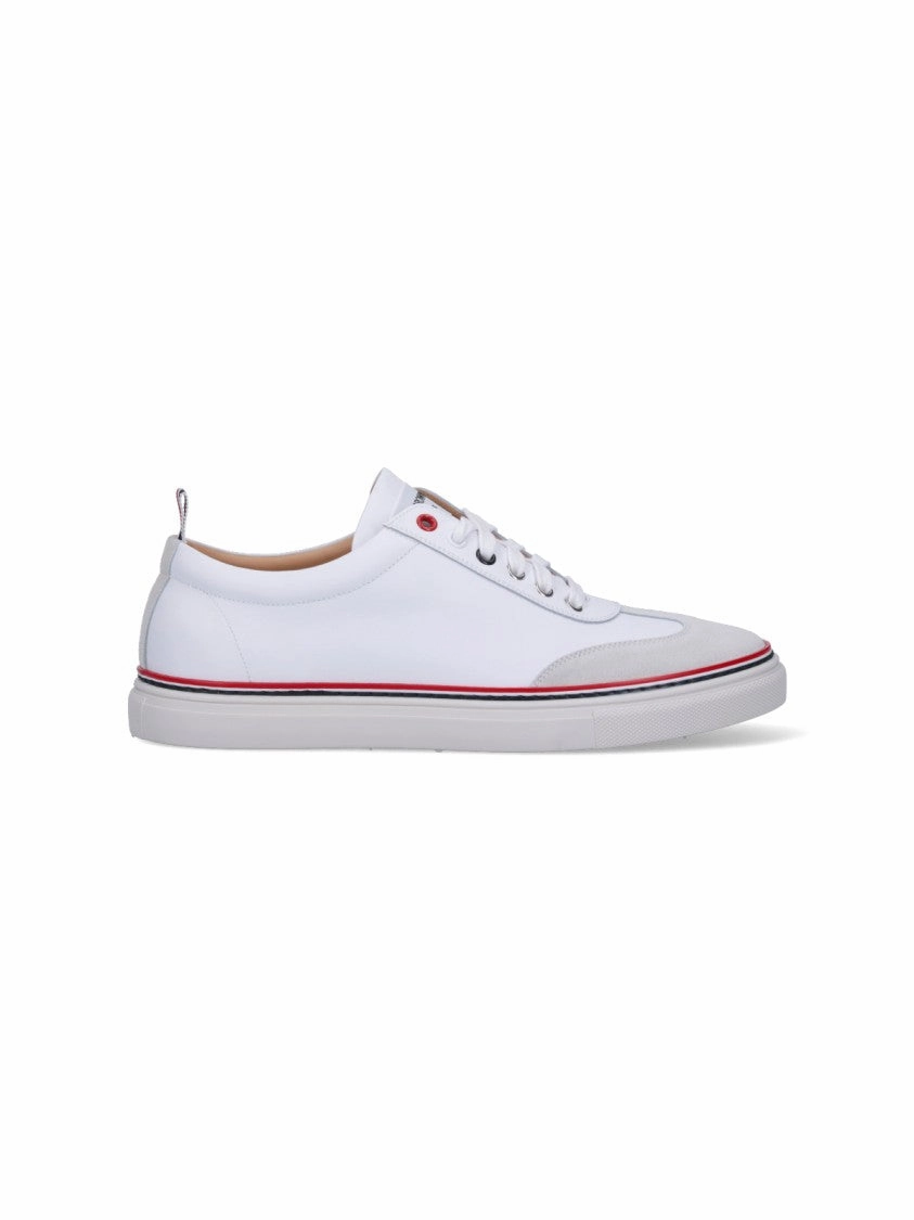 lightweight - upper shoes Tricolor Detail Sneakers ?C White