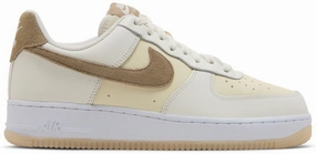 Nike Air Force 1 Low '07 LV8 Coconut Milk Khaki shoe care Breathable mesh upper