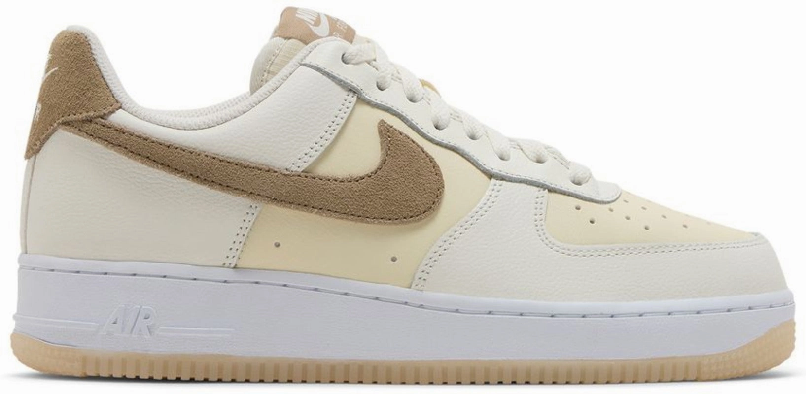 Nike Air Force 1 Low '07 LV8 Coconut Milk Khaki shoe care Breathable mesh upper