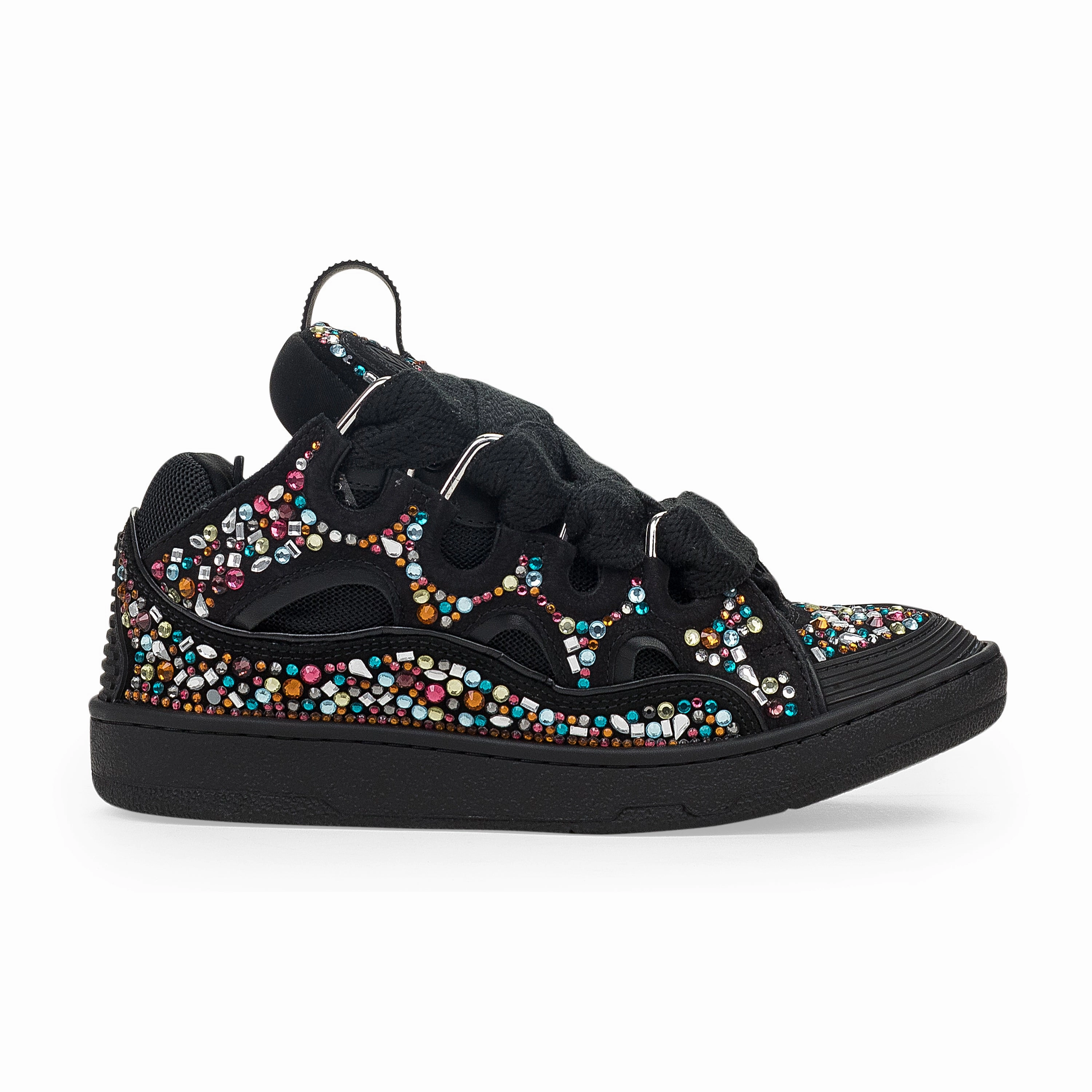 carbon - fiber shoes routine BLACK/MULTICOLOR CURB SNEAKERS