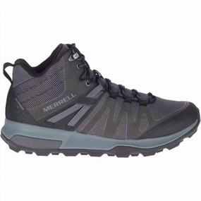 Men's Zion Fst Mid Waterproof Hiking Boots In Black/rock Propelium