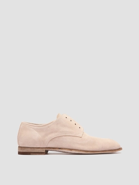 Functional details SOLITUDE 104 - Ivory Suede Derby Shoes