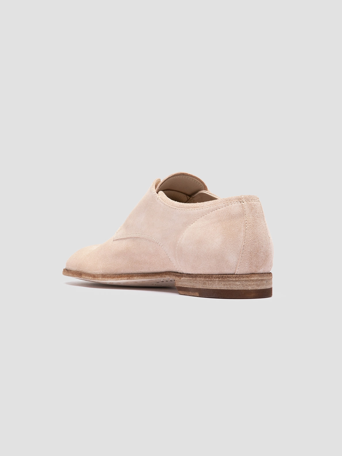 Clean Touch Slim Profile SOLITUDE 104 - Ivory Suede Derby Shoes