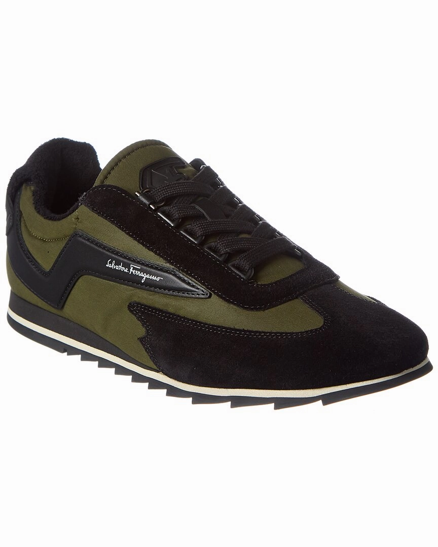 urban - running Ferragamo Resort Canvas & Suede Sneaker