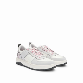 Mixed-material trainers with two sets of laces Odor-resistant Sweat Resistant