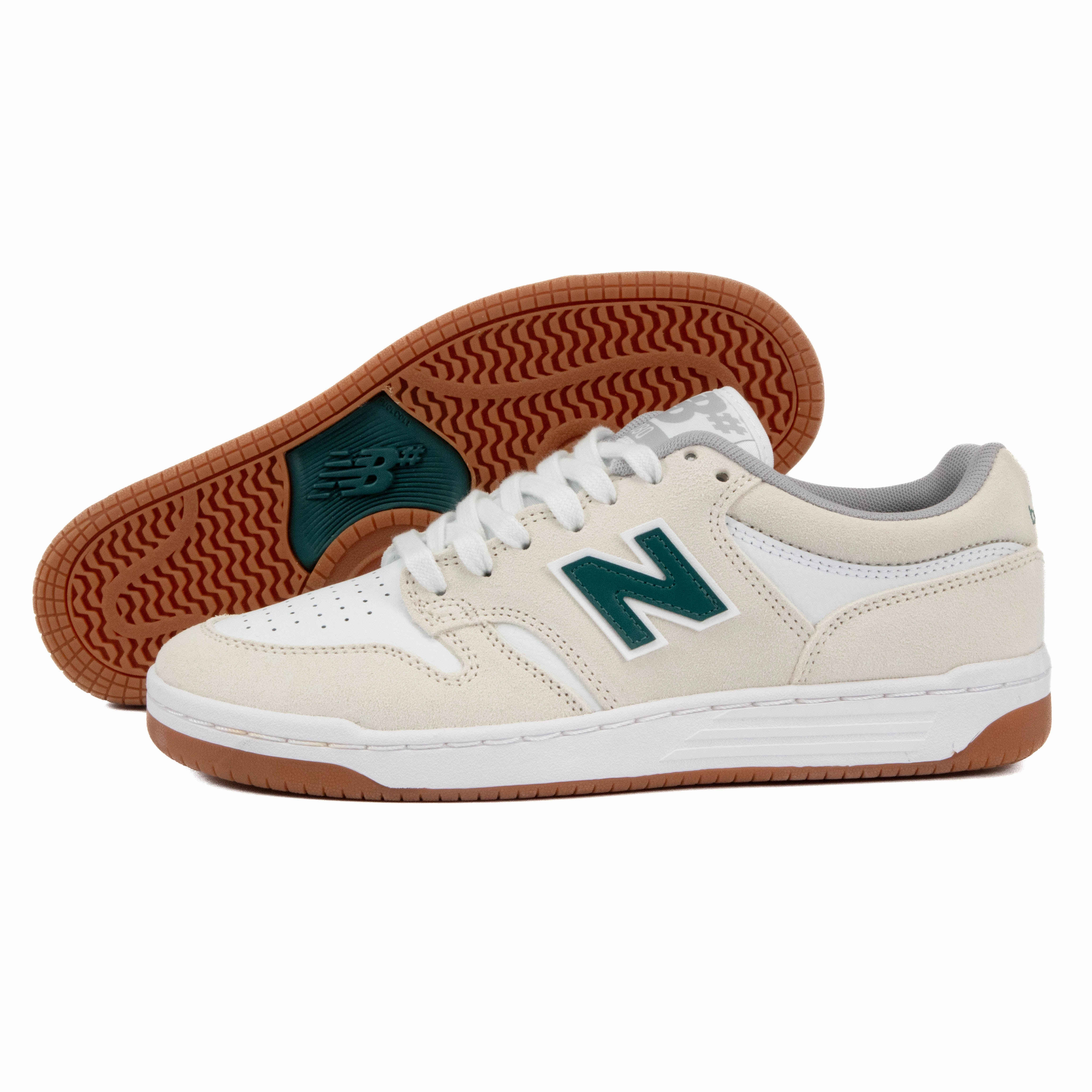 New Balance - 480 JDI (White/Green) Travel Shoes