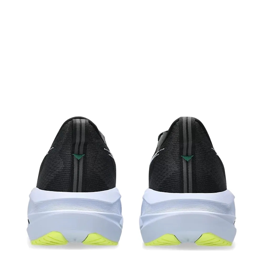 Asics Men's Novablast 5 Sneaker in Black/Blue Fade practice shoes tactical shoes