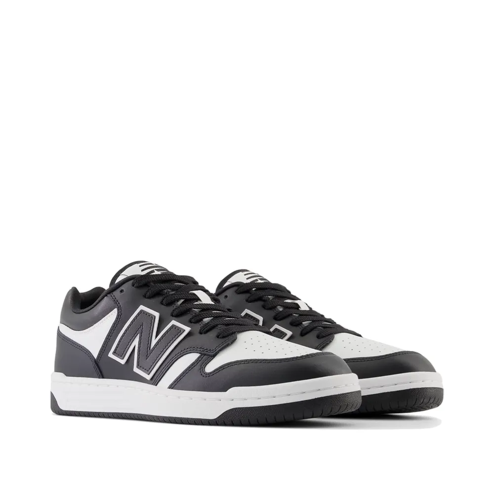 New Balance Men's 480 Sneaker in White with Black Reebok Floatride