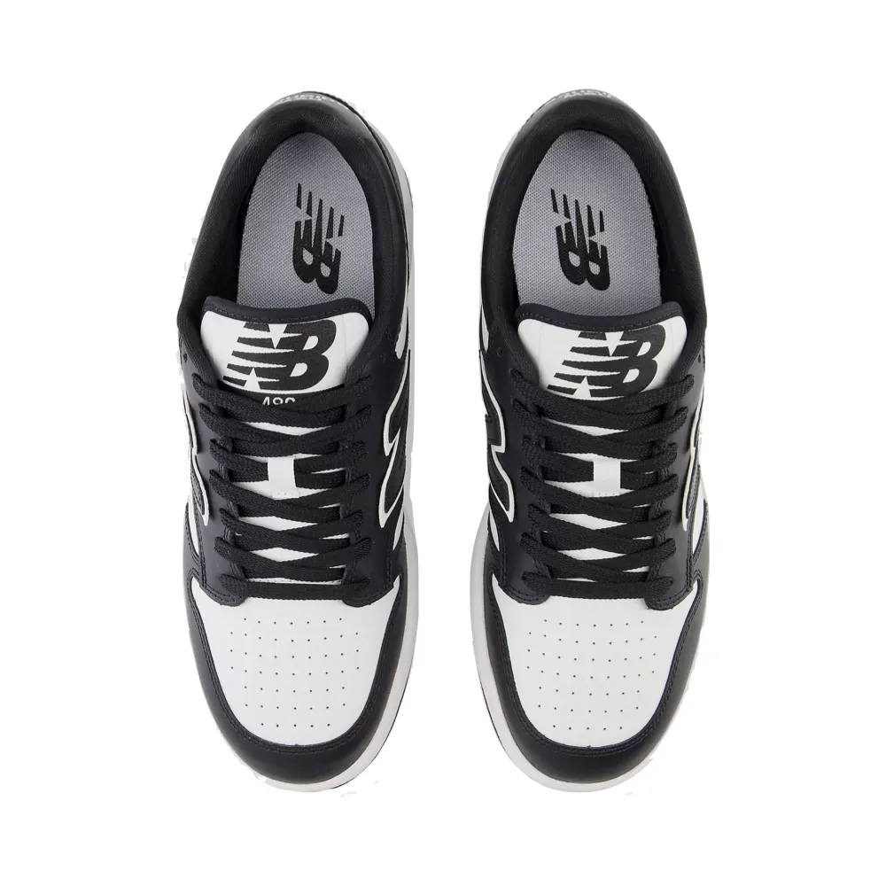 Dynamic Grip New Balance Men's 480 Sneaker in White with Black