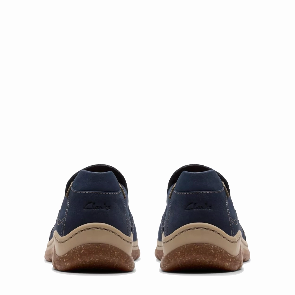 Comfortable Fit Socks Clarks Women's Orlene Slip On in Navy Nubuck