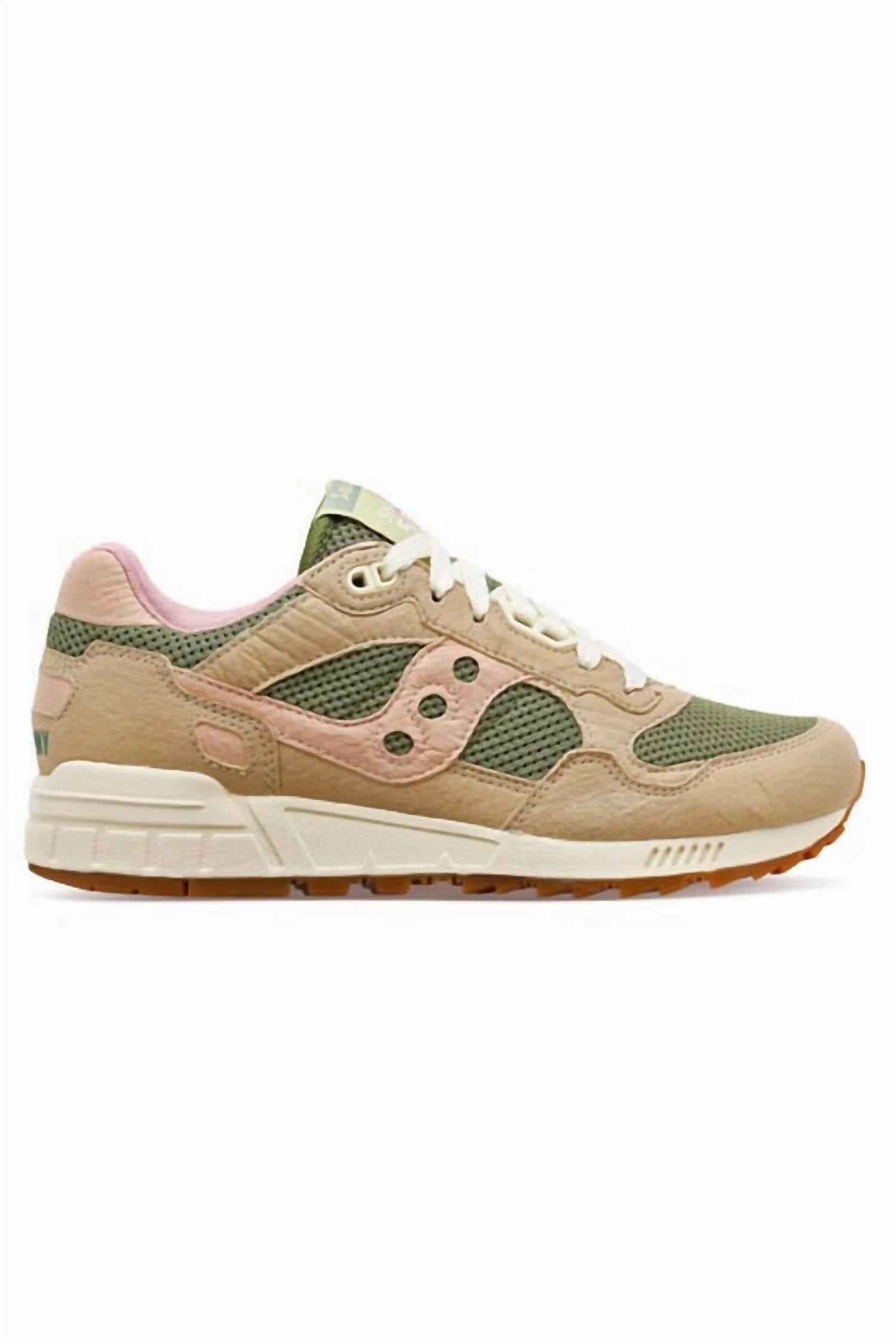 casual runners' footwear moisture - wicking feature Men's Shadow 5000 Mushroom Low Top Sneakers In Tan/olive