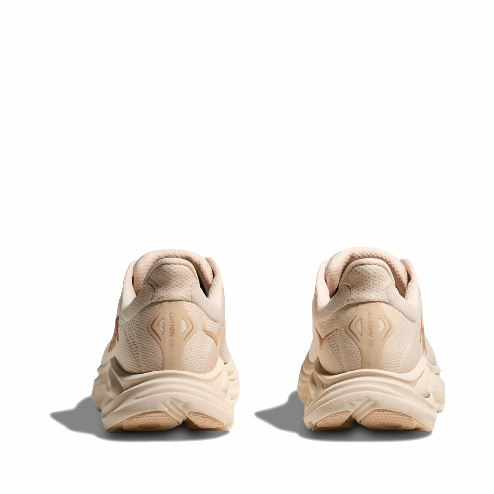 Sunny Wear Glow Hike Hoka Women's Clifton 10 Sneaker in Vanilla/Birch